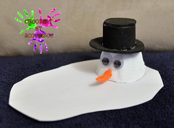 Kit 8 Décorations Bonhomme De Neige Porte-Chocolat – Bricolage Noël Enfants, Mousse Autocollante, Ruban Inclus, Baker Ross